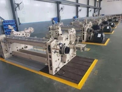1000 RPM Hızlı Hava Jet Dönüşü Çifte nozzle 200cm kumaş pamuk dokuma makinesi