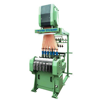 Elektronik Döner Elastik Teyp Yapma Makinesi 1200 RPM Webbing Jacquard Dokuma Makinesi